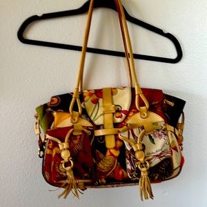 Salvatore Ferragamo Multi Color Print Handbag